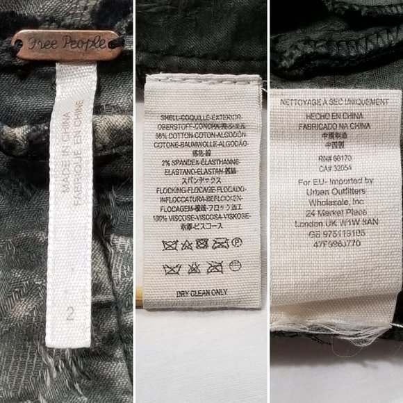 FREE PEOPLE "Follow the Flock" Motorcycle Jacket 5459E1M - Picture 14 of 16